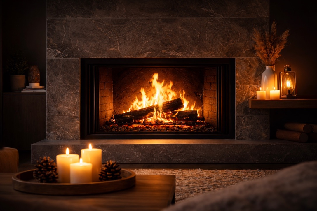 Cozy Fireplace Ambience