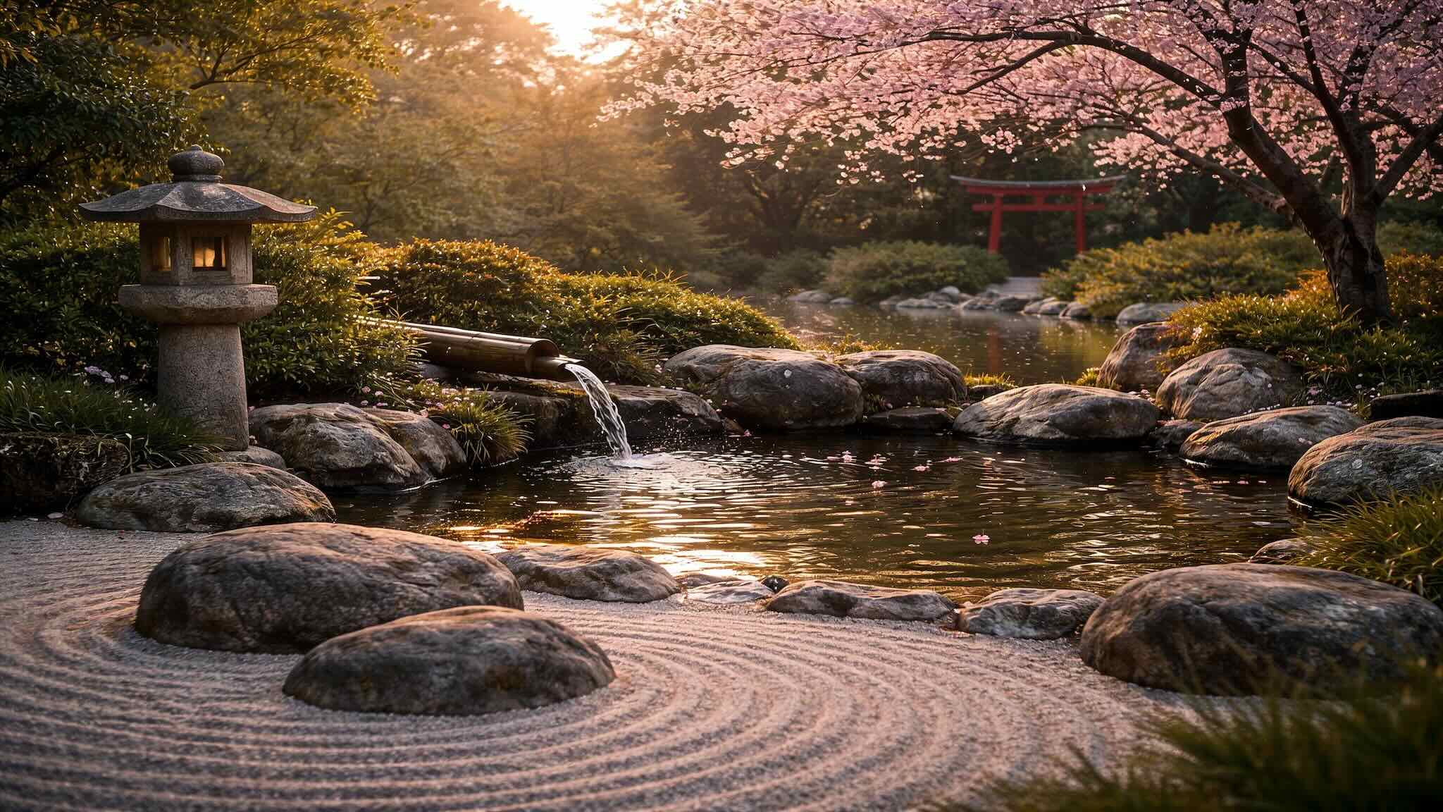 Peaceful Japanese Zen Garden